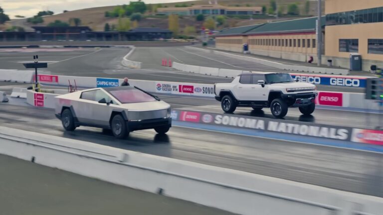 Tesla Cybertruck Narrowly Defeated by Classic Chevy Chevelle in Drag Race
