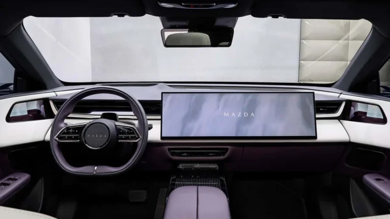 Mazda Defends Large Screens in New EV Interiors