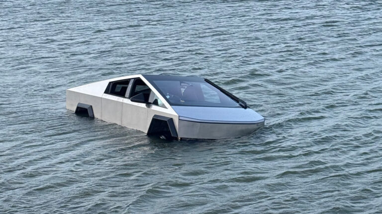 Cybertruck Wade Mode Stunt Ends With Arrest