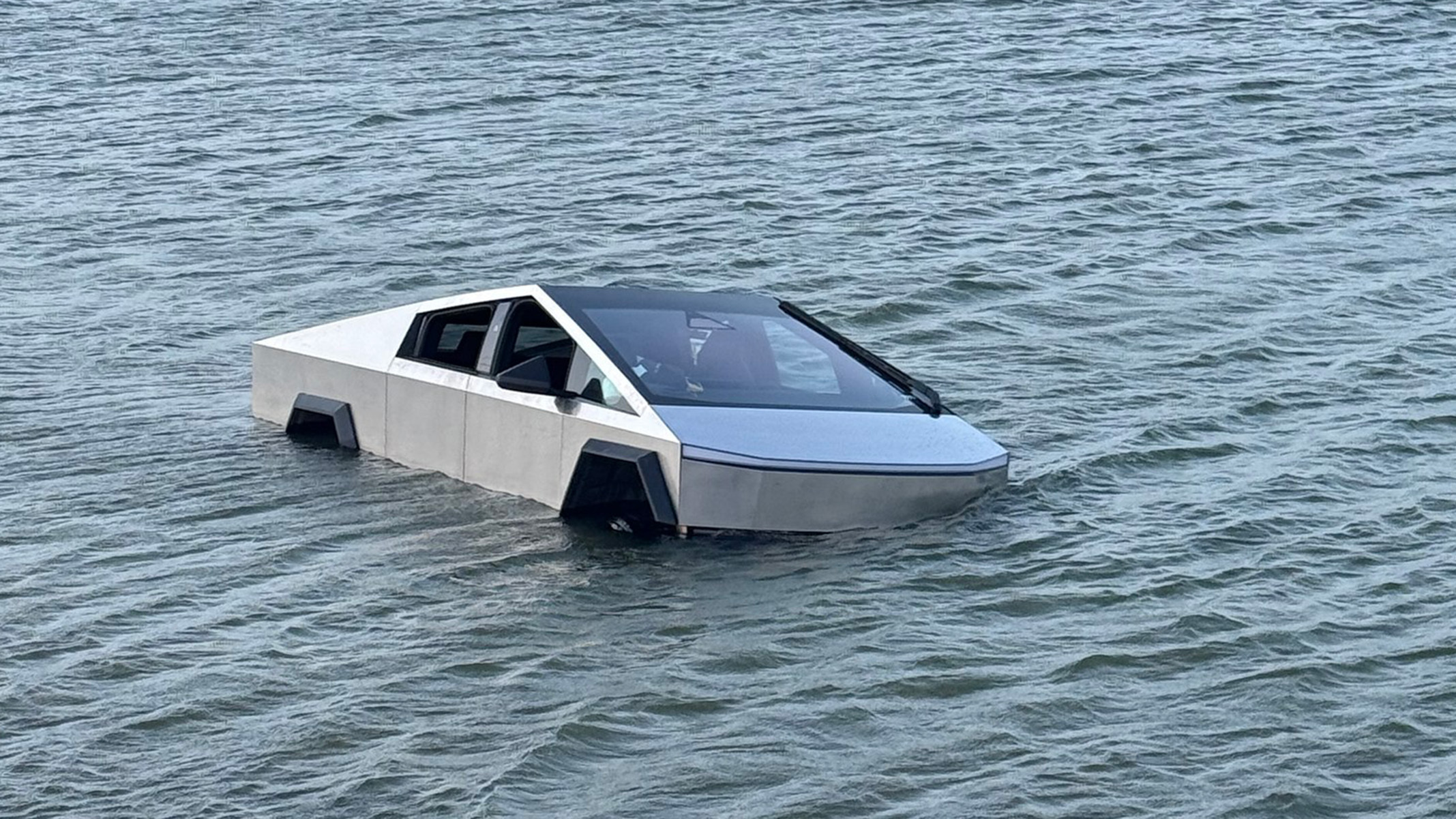 Cybertruck Wade Mode Stunt Ends With Arrest