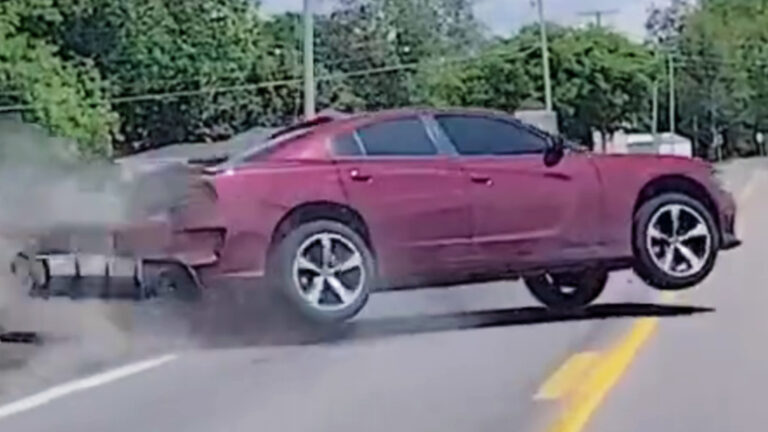 3-Year-Old Escapes Flipped Dodge Charger After Police Chase