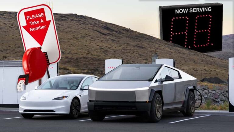 Tesla Tests Virtual Waitlists For Superchargers