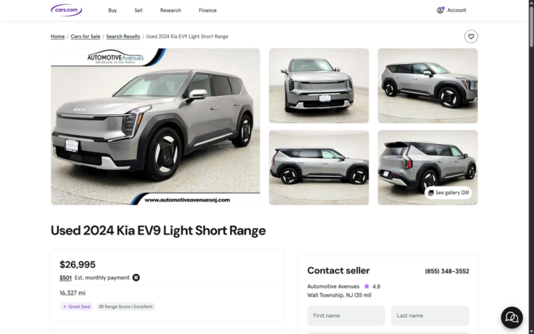 Used Kia EV9 Prices Make It A Standout EV Deal